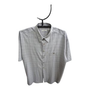 MODA Campia short sleeve plaid camp shirt Size 3XLT